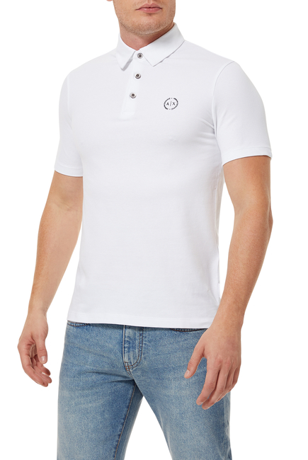 Armani Exchange Circle Logo Polo Shirt